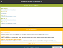 Tablet Screenshot of haywardrec.org
